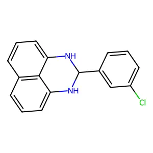 2-(3-chlorophenyl)-2,3-dihydro-1H-perimidine structure