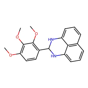 2-(2,3,4-trimethoxyphenyl)-2,3-dihydro-1H-perimidine structure