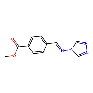 methyl 4-{[(4H-1,2,4-triazol-4-yl)imino]methyl}benzoate structure
