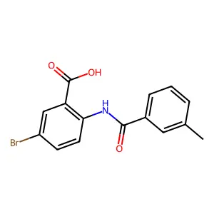 5-Bromo-2-{[(3-methylphenyl)carbonyl]amino}benzoic acid structure