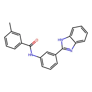 N-(3-(1H-benzo[d]imidazol-2-yl)phenyl)-3-methylbenzamide structure
