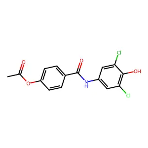 4-((3,5-Dichloro-4-hydroxyphenyl)carbamoyl)phenyl acetate structure