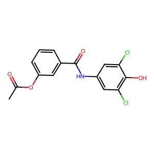 3-((3,5-Dichloro-4-hydroxyphenyl)carbamoyl)phenyl acetate structure