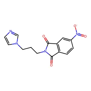 2-(3-Imidazol-1-ylpropyl)-5-nitroisoindole-1,3-dione structure