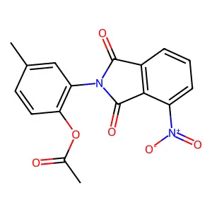 [4-Methyl-2-(4-nitro-1,3-dioxoisoindol-2-yl)phenyl] acetate structure