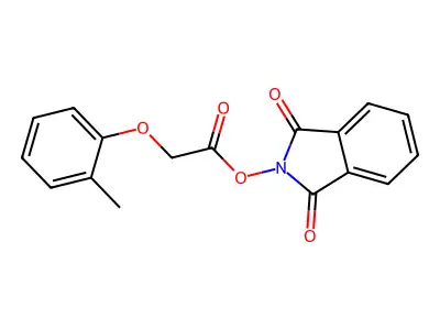 1,3-dioxo-2,3-dihydro-1H-isoindol-2-yl 2-(2-methylphenoxy)acetate structure