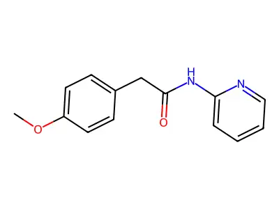 2-(4-methoxyphenyl)-N-pyridin-2-ylacetamide structure