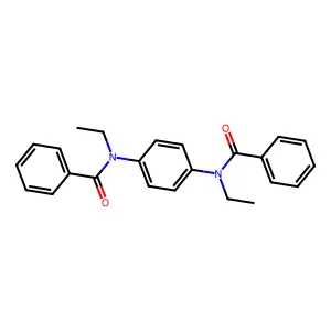 N-[4-[benzoyl(ethyl)amino]phenyl]-N-ethylbenzamide structure
