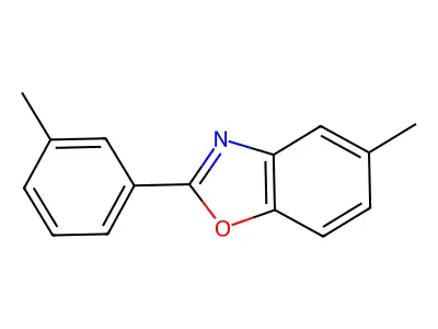 5-Methyl-2-(3-methylphenyl)-1,3-benzoxazole structure