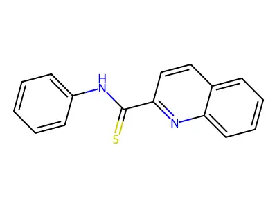 2-Quinolinecarbothioamide, N-phenyl- structure
