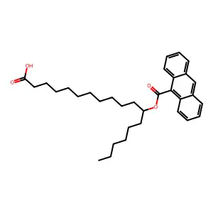 12-(9-蒽酰氧基)硬脂酸 structure
