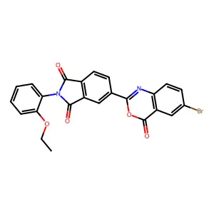 5-(6-Bromo-4-oxo-3,1-benzoxazin-2-yl)-2-(2-ethoxyphenyl)isoindole-1,3-dione structure