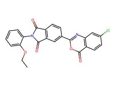 5-(7-Chloro-4-oxo-3,1-benzoxazin-2-yl)-2-(2-ethoxyphenyl)isoindole-1,3-dione structure