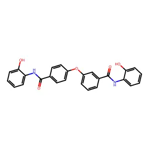 N-(2-hydroxyphenyl)-3-[4-[(2-hydroxyphenyl)carbamoyl]phenoxy]benzamide structure