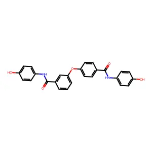 N-(4-hydroxyphenyl)-3-[4-[(4-hydroxyphenyl)carbamoyl]phenoxy]benzamide structure