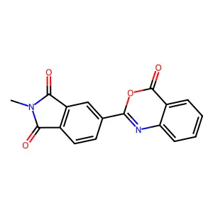 2-methyl-5-(4-oxo-4H-3,1-benzoxazin-2-yl)-1H-isoindole-1,3(2H)-dione structure