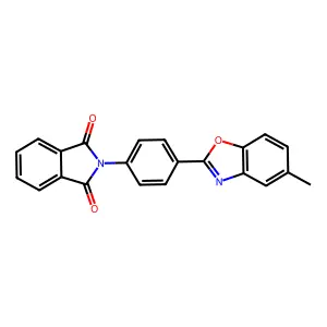 2-[4-(5-Methyl-1,3-benzoxazol-2-yl)phenyl]isoindole-1,3-dione structure