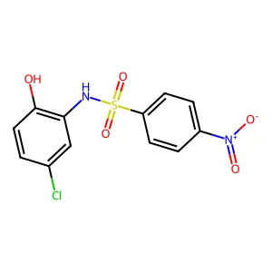 N-(5-chloro-2-hydroxyphenyl)-4-nitrobenzenesulfonamide structure