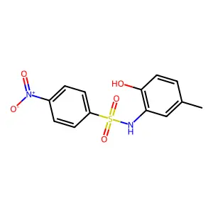 N-(2-hydroxy-5-methylphenyl)-4-nitrobenzenesulfonamide structure
