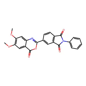 5-(6,7-Dimethoxy-4-oxo-3,1-benzoxazin-2-yl)-2-phenylisoindole-1,3-dione structure