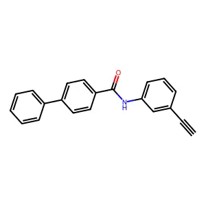 N-(3-ethynylphenyl)-4-phenylbenzamide structure