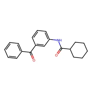 N-(3-苯甲酰基苯基)环己烷甲酰胺 structure