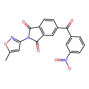 2-(5-Methyl-1,2-oxazol-3-yl)-5-(3-nitrobenzoyl)isoindole-1,3-dione structure