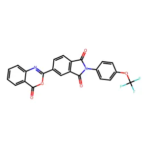 5-(4-Oxo-3,1-benzoxazin-2-yl)-2-[4-(trifluoromethoxy)phenyl]isoindole-1,3-dione structure