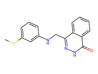 4-{[3-(methylsulfanyl)anilino]methyl}-1(2H)-phthalazinone structure