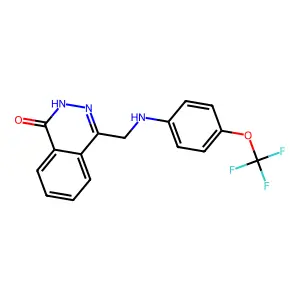 4-{[4-(trifluoromethoxy)anilino]methyl}-1(2H)-phthalazinone structure