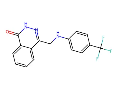 4-{[4-(trifluoromethyl)anilino]methyl}-1(2H)-phthalazinone structure