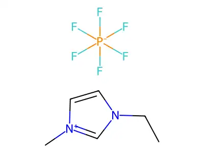 1-Ethyl-3-methylimidazolium hexafluorophosphate structure
