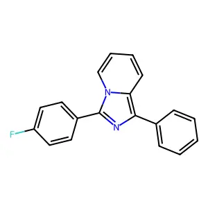 3-(4-Fluorophenyl)-1-phenylimidazo[1,5-a]pyridine structure