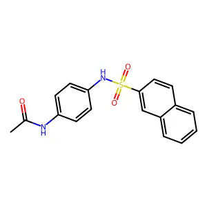 N-[4-(naphthalen-2-ylsulfonylamino)phenyl]acetamide structure