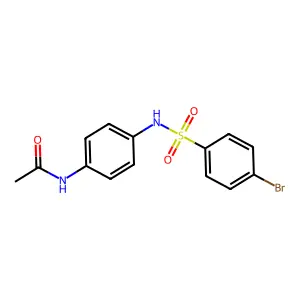 N-(4-{[(4-bromophenyl)sulfonyl]amino}phenyl)acetamide structure
