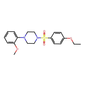 1-[(4-Ethoxyphenyl)sulfonyl]-4-(2-methoxyphenyl)piperazine structure
