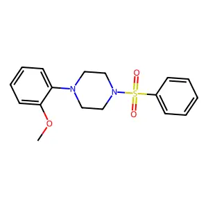 1-(Benzenesulfonyl)-4-(2-methoxyphenyl)piperazine structure