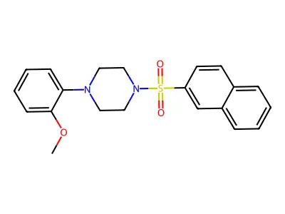 1-(2-Methoxyphenyl)-4-(naphthalene-2-sulfonyl)piperazine structure