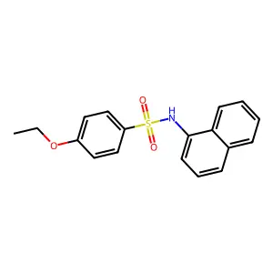 4-ethoxy-N-naphthalen-1-ylbenzenesulfonamide structure