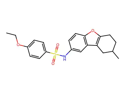 4-ethoxy-N-(8-methyl-6,7,8,9-tetrahydrodibenzofuran-2-yl)benzenesulfonamide structure