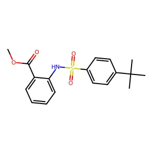 Methyl 2-[(4-tert-butylphenyl)sulfonylamino]benzoate structure
