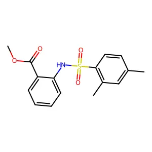 Methyl 2-[(2,4-dimethylphenyl)sulfonylamino]benzoate structure