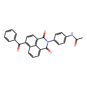 N-[4-(6-benzoyl-1,3-dioxo-1H-benzo[de]isoquinolin-2(3H)-yl)phenyl]acetamide structure