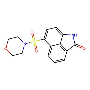 6-(4-morpholinylsulfonyl)benzo[cd]indol-2(1H)-one structure