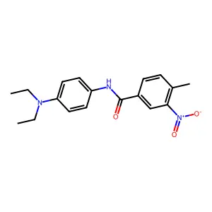 N-[4-(diethylamino)phenyl]-4-methyl-3-nitrobenzamide structure