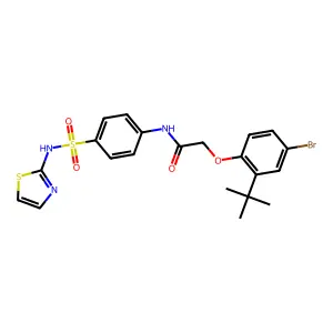 C21H22BrN3O4S2 structure
