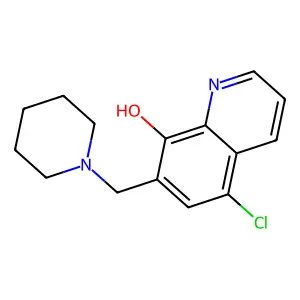 5-Chloro-7-(piperidin-1-ylmethyl)quinolin-8-ol structure