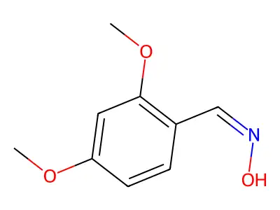 (Z)-2,4-dimethoxybenzaldehyde oxime structure