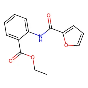 Ethyl 2-[(furan-2-ylcarbonyl)amino]benzoate structure