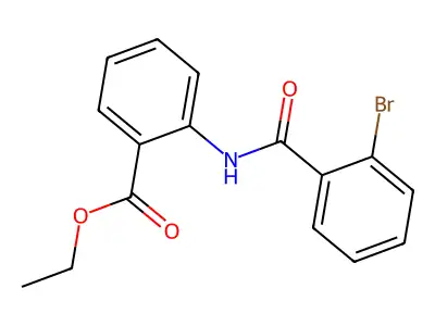 Ethyl 2-[(2-bromobenzoyl)amino]benzoate structure